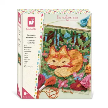 Zestaw do haftu Janod Canvas Fox 8+