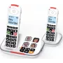 Alcatel Xtra 2355 Duo DECT Telefon Bezprzewodowy (2 Słuchawki, Czarny)