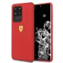 Ferrari Hardcase FESSIHCS69RE Silikonowa Tylna Obudowa do Samsung Galaxy S20 Ultra - Czerwona