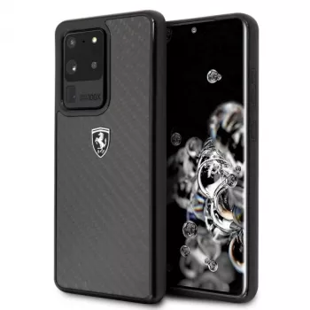 Ferrari Hardcase FEHCAHCS69BK do Samsung Galaxy S20 Ultra, Black Carbon Heritage