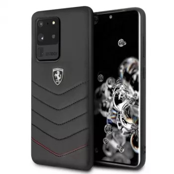Ferrari Hardcase FEHQUHCS69BK Heritage do Samsung Galaxy S20 Ultra, Czarny