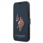 U.S. POLO ASSN. USFLBKP12MPUGFLNV Book Case do iPhone 12/12 Pro 6,1 cala Granatowy Kolekcja Polo Embroidery