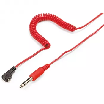 Kabel Flash Kaiser, czerwony, 10m, wtyki PC i Jack 6,35mm 1409