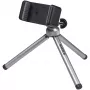 Kaiser Smartphone Tripod 6016 - Kompaktowy statyw aluminiowo-tworzywowy z głowicą kulową i uchwytem na smartfon, czarno-srebrny