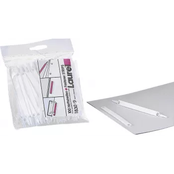 LAUREL Easy Clip Paski do segregowania białe krótkie 100 sztuk