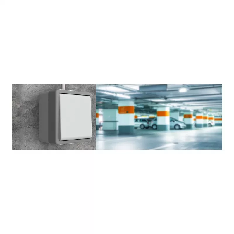 SIEMENS Łącznik uniwersalny do montażu natynkowego DELTA Fläche ciemnoszary 1-biegunowy 10A 250V
