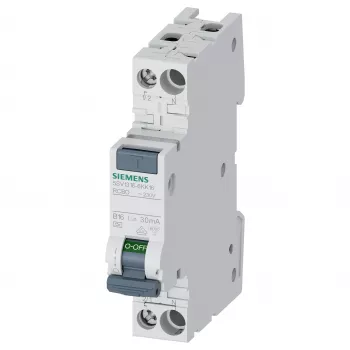 Siemens 5SV13166KK16 RCBO 2-biegunowy 16 A 30 mA Typ C 6 kA