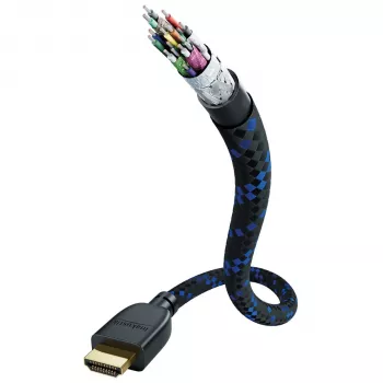IN-AKUSTIK Premium II HDMI 2.1 48G 2.0m Ultra High Speed HDMI Cable - Czarny