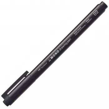 Tombow MONO Drawing Pen Fineliner 02 - Czarny - 0,30 mm Szerokość Linii