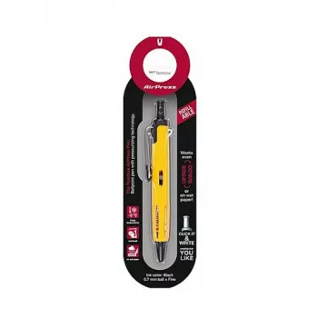 Tombow BC-AP52 Stick Pen - Żółty - Czarny Tusz - 0,7 mm