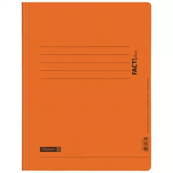 BRUNNEN FACT!plus Spiral Folder A4 Orange Cardboard
