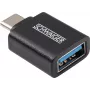 Schwaiger USB Adapter USB 3.1 Type-C Męski na USB 3.0 Type-A Żeński Czarny (CAU310 533)
