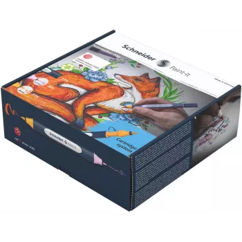 Schneider Paint-It 040 72-częściowy zestaw pędzelków w kolorach mieszanych