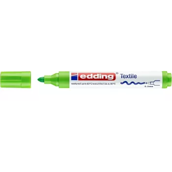EDDING 4500 Textile Marker Light Green Round Tip 2-3 mm 1 Piece