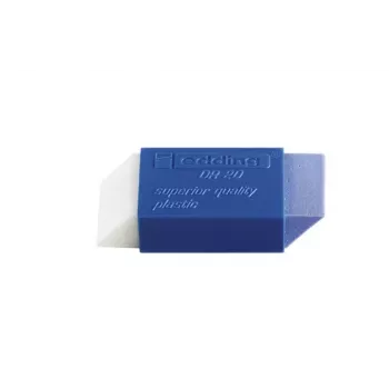 EDDING DR 20 Gumka - Plastik - Niebieski - Przezroczysty - Dorośli i Dzieci - 53 mm - 22 mm - 13 mm