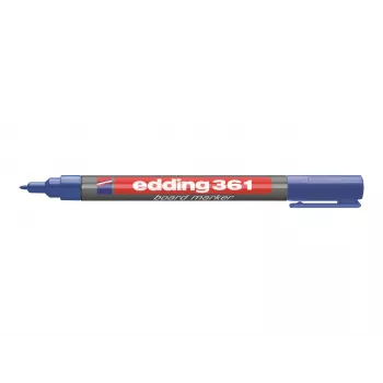 EDDING 361 Marker do tablic Niebieski - suchościeralny, końcówka ścięta 1-5 mm, bezzapachowy, z możliwością uzupełniania