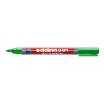 EDDING 361 Marker do tablic zielony - końcówka bullet - suchościeralny - z możliwością uzupełniania
