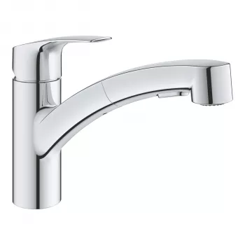 Grohe Eurosmart Pull-Out Single-Handle Kitchen Faucet 1/2 inch Chrome