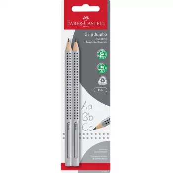 Ołówek grafitowy Faber-Castell Jumbo Grip HB, blister 2 sztuki