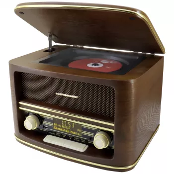 Soundmaster NR961 Radio stołowe DAB+, FM, AUX, USB, CD, Bluetooth, pilot, brązowy