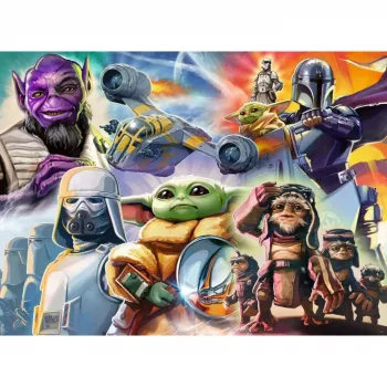 RAVENSBURGER Puzzle The Mandalorian and Grogu (500 elementów)