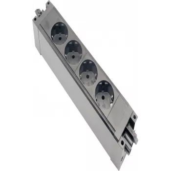 HELOS Power Strip GST18 Compatible 4-Way CEE7/3 Black