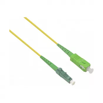HELOS LWL OS2 Simplex Patch Cable LSZH 2.0mm SC/APC do LC/APC Żółty 20m