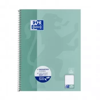 Oxford Office Signature A4 Hardcover Notebook - Squared - 80 Sheets - Blue/Green Monochromatic