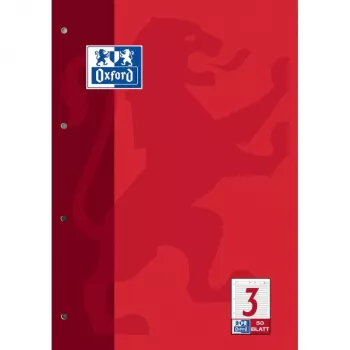 Oxford Blok ćwiczeniowy A4 w linie 50 kartek 80 gsm biały