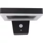 REV LED Solar Wall Light Square Black