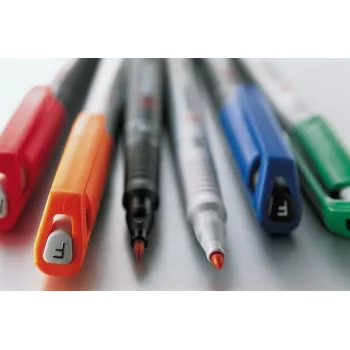 STABILO OHPen Universal M 853 Non-Permanent Overhead Projector Pen, Black, 1,0 mm Medium Bullet Tip
