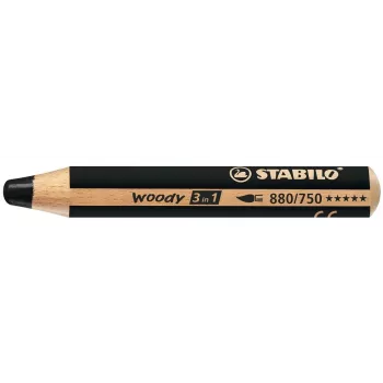 STABILO woody 3 in1 - Czarny - 10 mm - 1 sztuka