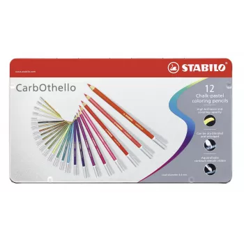 Zestaw ołówków pastelowych STABILO Carbothello - 12 kolorów mieszanych