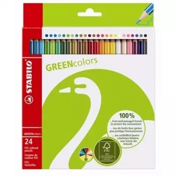 STABILO Green Colors Kredki kolorowe - 2 mm - 24 szt.