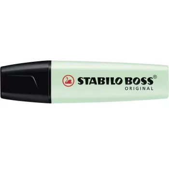 STABILO BOSS ORIGINAL Zakreślacz - Miętowa zieleń - Końcówka dłutowata - 2 mm / 5 mm - Tusz na bazie wody - 1 sztuka