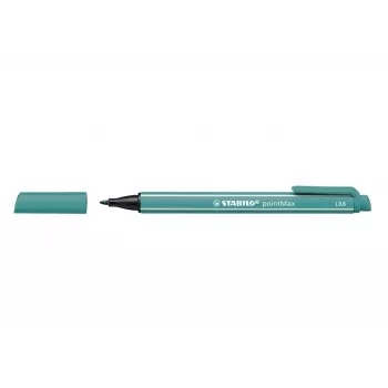 STABILO pointMAX Felt Tip Pen - Turkusowy - Medium - 0,8 mm - Tusz na bazie wody - Końcówka nylonowa