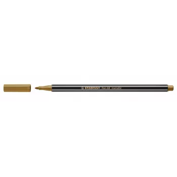 STABILO Pen 68 Metallic Fibre-Tip Pen - Copper - 1,4 mm - Hexagonal - Single Pen