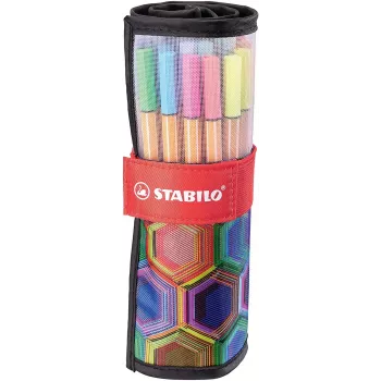 STABILO point 88 Fineliner Pen - Assorted Colours - 0,4 mm - 20 Pack