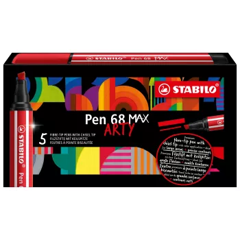STABILO Pen 68 MAX Zielony flamaster z końcówką dłutowatą