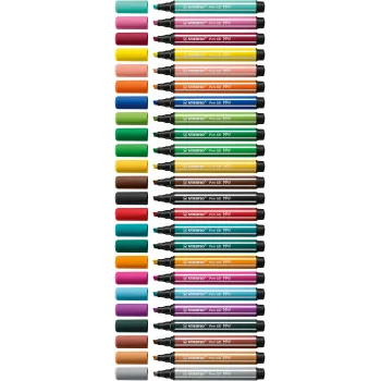 STABILO Pen 68 MAX 24-częściowe etui ARTY Pisak z końcówką dłutową