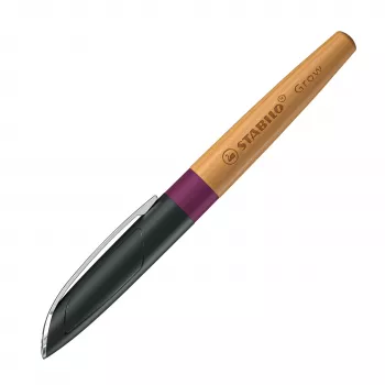 STABILO Grow Fountain Pen - Plum Red / Cherry, Medium Nib, Climate Neutral