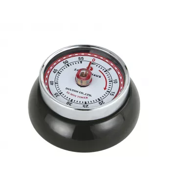 Zassenhaus Timer Speed Black Mechanical Kitchen Timer 60 Minutes