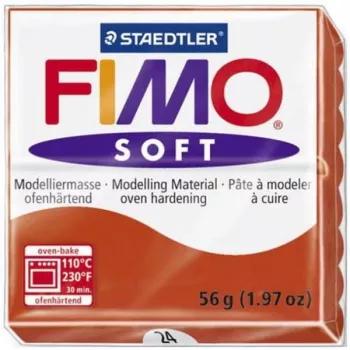 STAEDTLER FIMO soft Polimerowa Glinka Modelarska - Czerwona - 56 g
