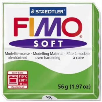 STAEDTLER FIMO Soft Polymer Modelling Clay - Zielony - 56g - Utwardzanie w piekarniku - 110°C - 30 min
