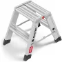 Hailo Master D80 2 x 2 Stopnie Dwustronny Składany Stołek Schodkowy