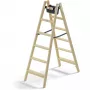 Hailo Master H80 2x6 Stopni Drabina Dwustronna, Nośność 150 kg, Srebrny