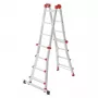 Drabina kombinowana Hailo M80 4x4 - Aluminium, nośność 150 kg
