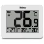 MEBUS 1074 Termometr cyfrowy z temperaturą wewnętrzną i zewnętrzną, wyświetlacz LCD, do montażu na ścianie, biały
