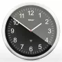 MEBUS 19812 Radio Wall Clock Black/Silver