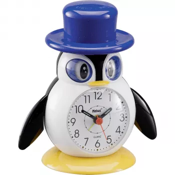 MEBUS 26514 Budzik dla dzieci Penguin Kolor Mieszany